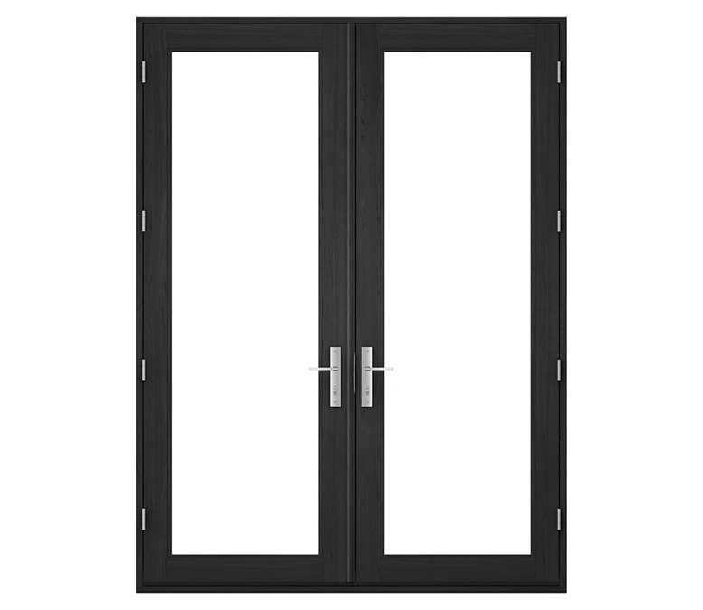 Pella Reserve Contemporary Wood Hinged Patio Door in Champaign